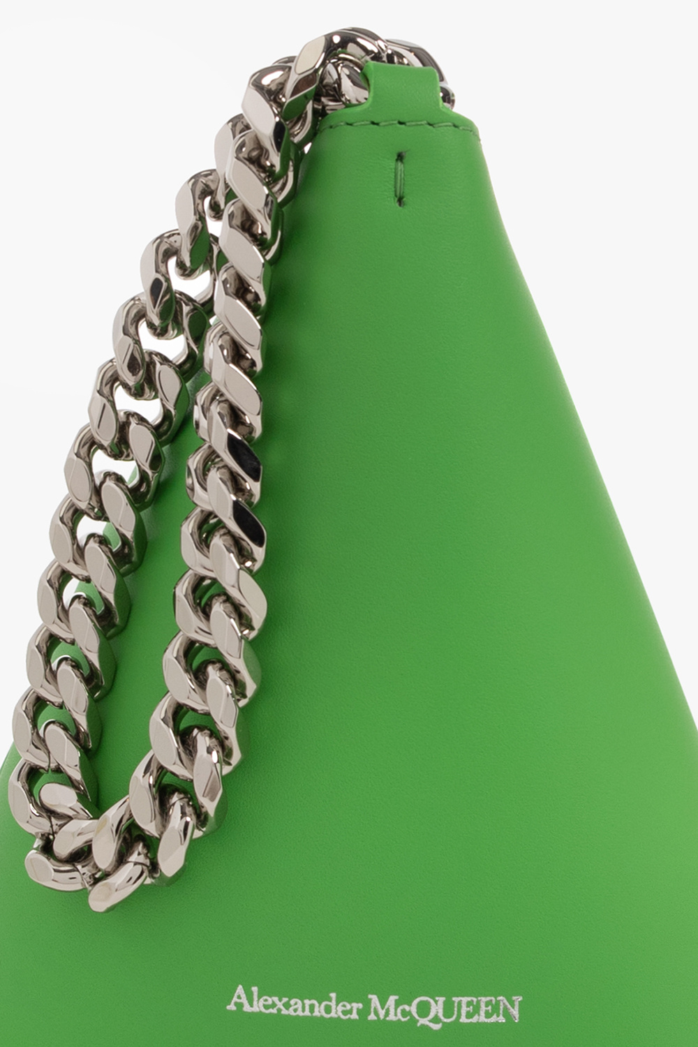 Green 'The Curve Pouch' handbag Alexander McQueen